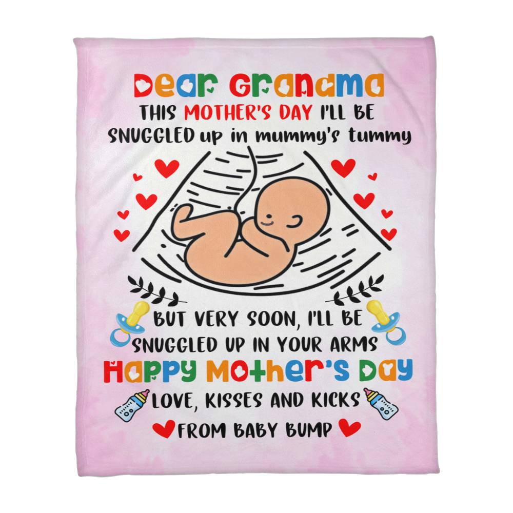 Dear Grandma Blanket – Sweet Mother's Day Gift from Baby Bump