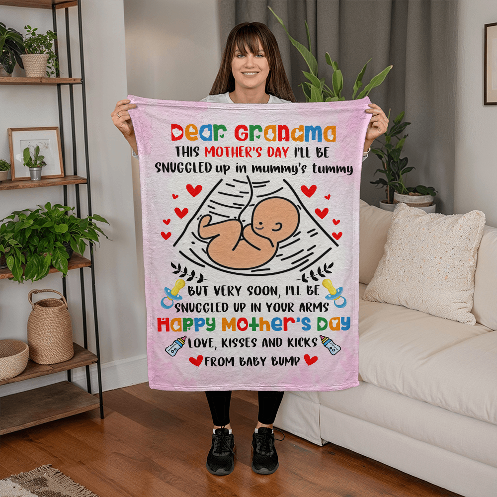 Dear Grandma Blanket – Sweet Mother's Day Gift from Baby Bump
