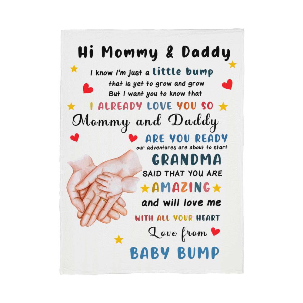 Mommy and Daddy-to-Be Blanket – A Sentimental Pregnancy Gift That Celebrates the Journey of Parenthood