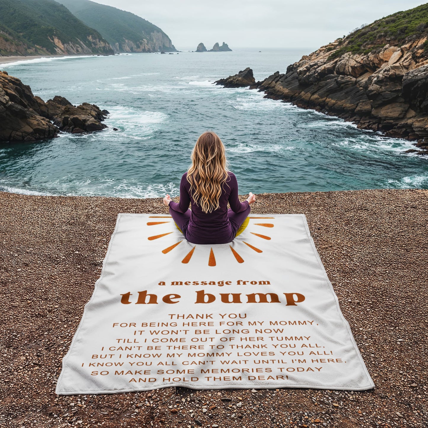 Baby Bump Blanket – The Perfect Pregnancy Gift for Expecting Moms, Ideal for Mother's Day