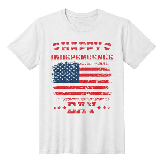 Happy Independence-Bella + Canvas 3001 Unisex-Jersey Tee Front Print - YERTIZZ.COM