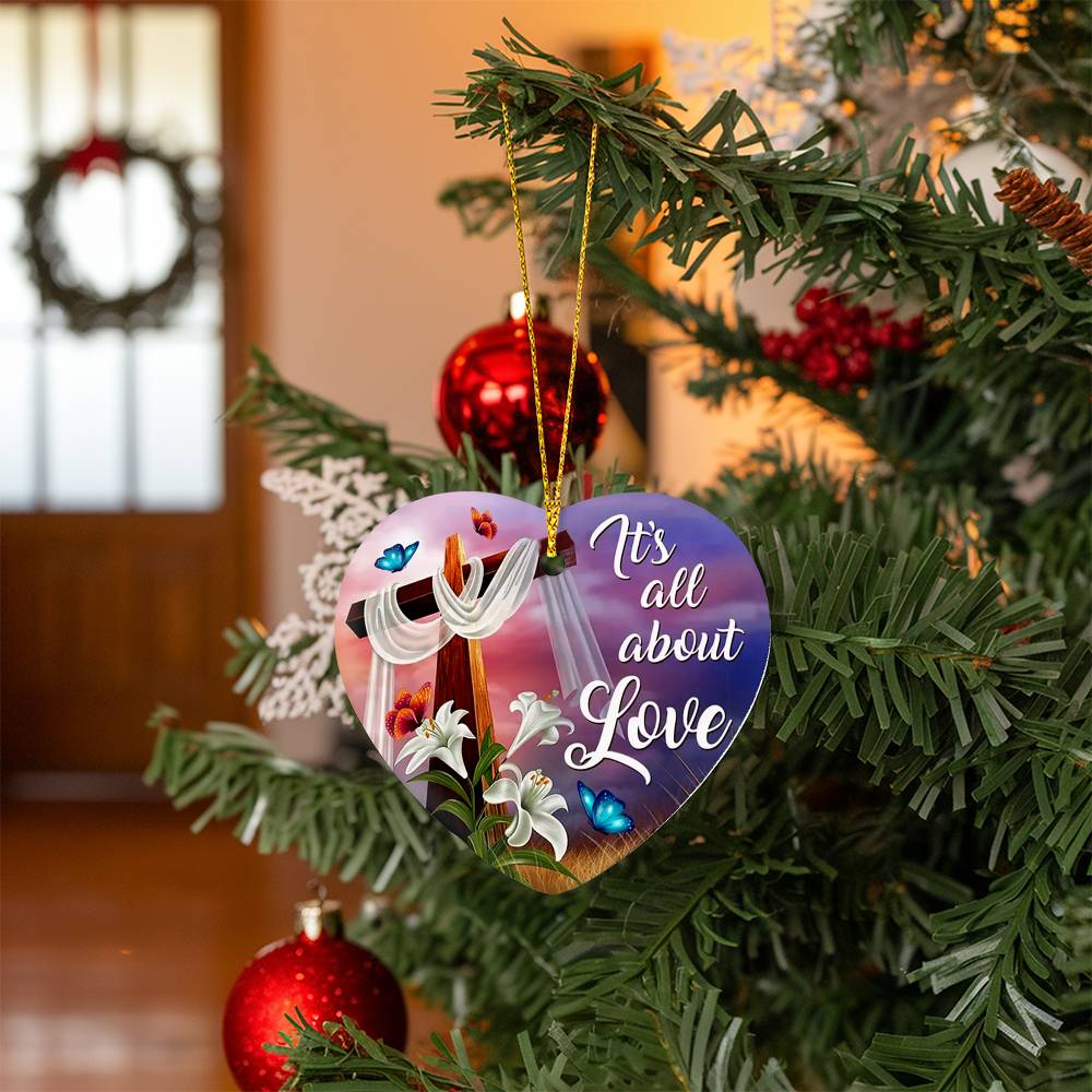 Heart Shaped Christmas Ornament, Tree Decoration, Friends, Family Gifts