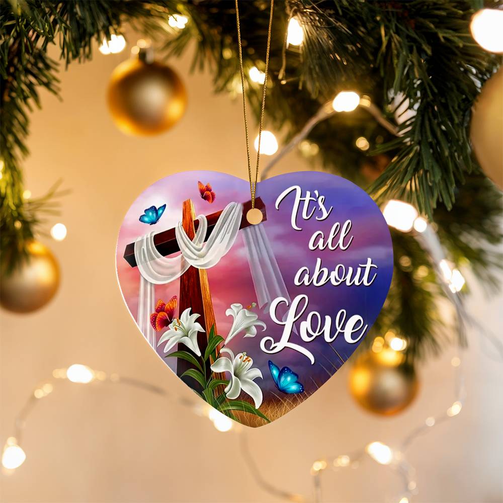 Heart Shaped Christmas Ornament, Tree Decoration, Friends, Family Gifts