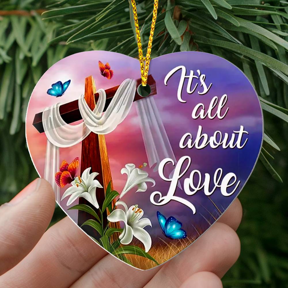 Heart Shaped Christmas Ornament, Tree Decoration, Friends, Family Gifts