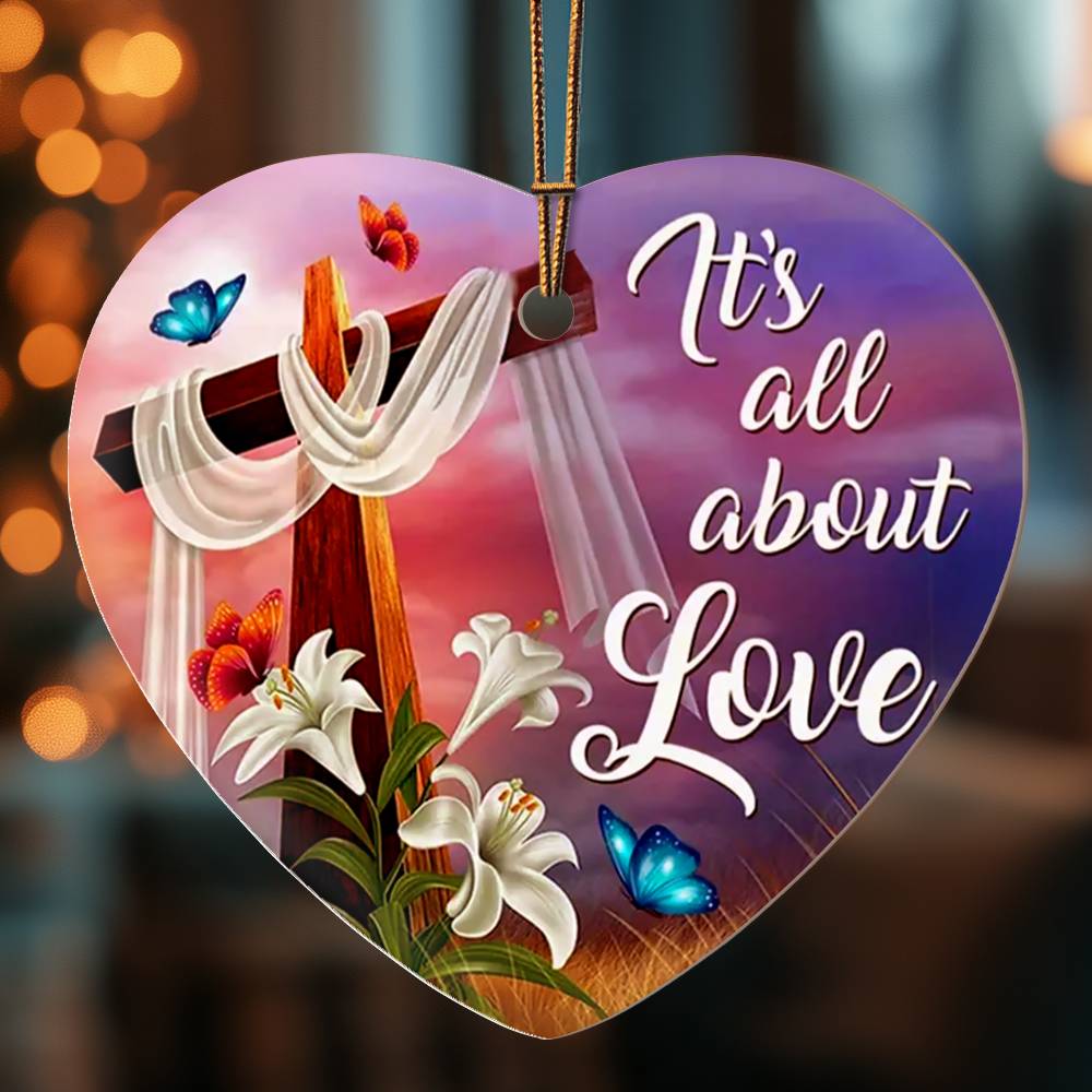 Heart Shaped Christmas Ornament, Tree Decoration, Friends, Family Gifts