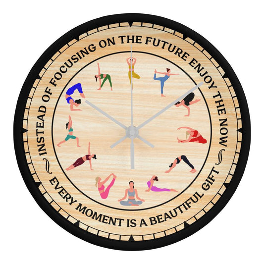 Wooden Frame 10inch Clock - Choose Your Clock Face Image