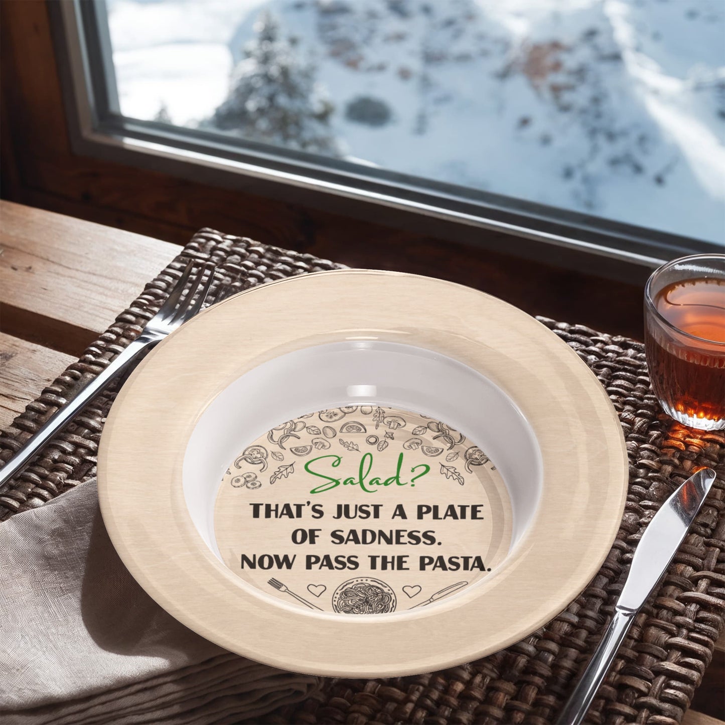 Mom Life Humor Plate, Platter and Bowl – Relatable & Hilarious Kitchen Decor