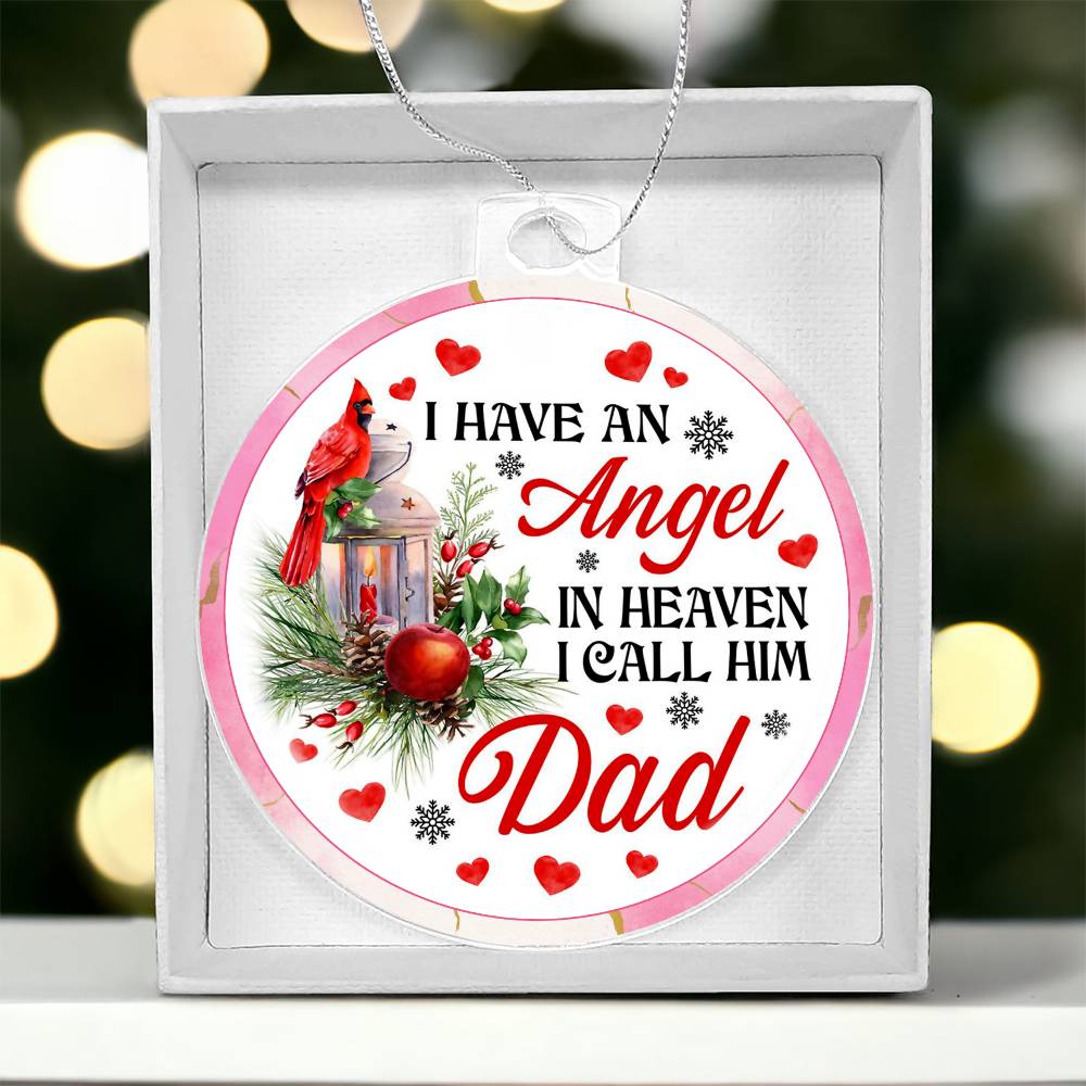 personalized remembrance ornament christmas gift for dad
