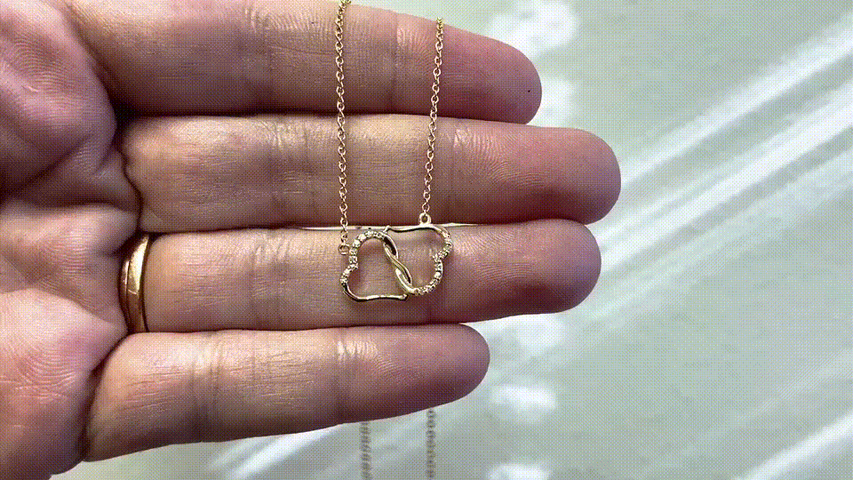 Everlasting Love, Solid Gold & Diamonds, Jewelry, Gift, Fiancée - YERTIZZ.COM