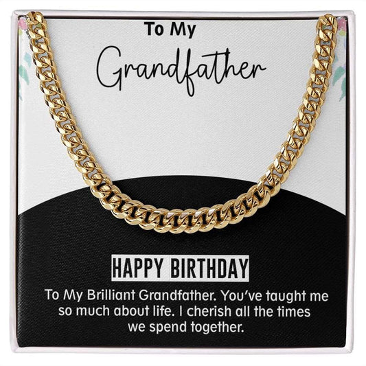 Cuban Linked Chain, Jewelry, Gift, Grandfather, Birthday