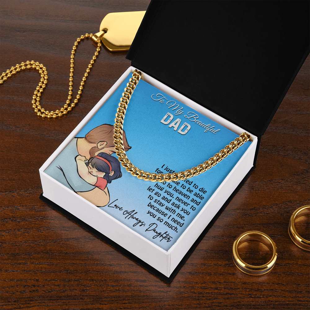 Cuban Linked Chain, Gift, Jewelry, Gift, Father, Dad, To Dad