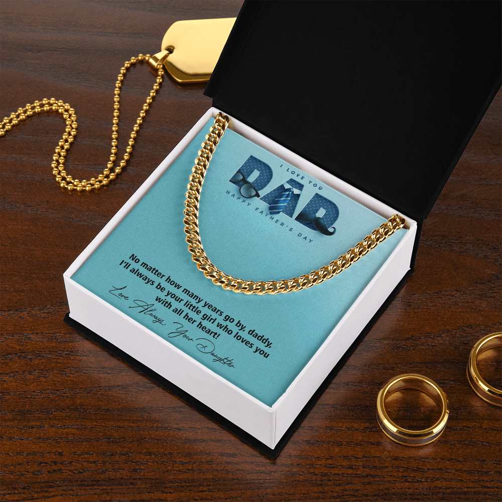 Cuban Linked Chain, Jewelry, Gift, Father's Day, Fathers Day, Father, Dad