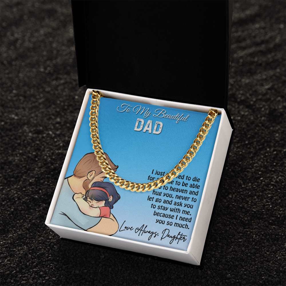 Cuban Linked Chain, Gift, Jewelry, Gift, Father, Dad, To Dad