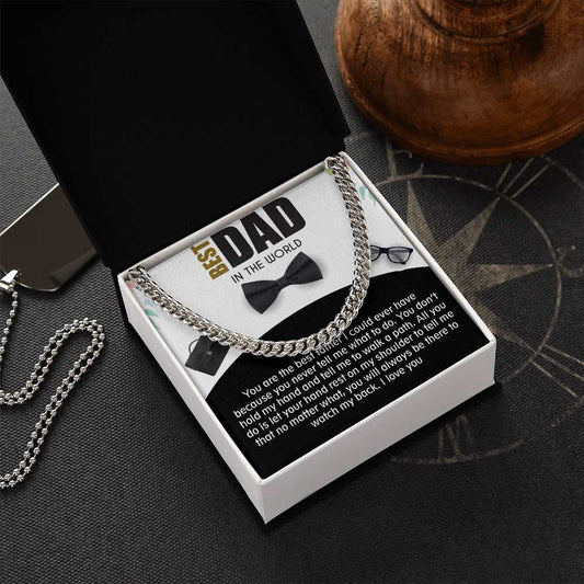 Cuban Linked Chain, Jewelry, Gift, Best Dad, Father's Day, Fathers Day, Father