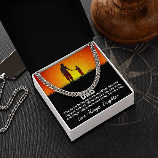 Cuban Linked Chain, Gift, Jewelry, Gift, Hero, Father, Dad