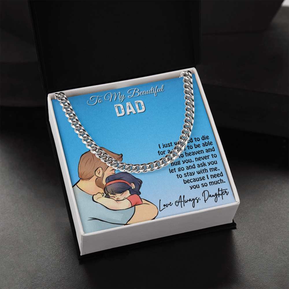 Cuban Linked Chain, Gift, Jewelry, Gift, Father, Dad, To Dad