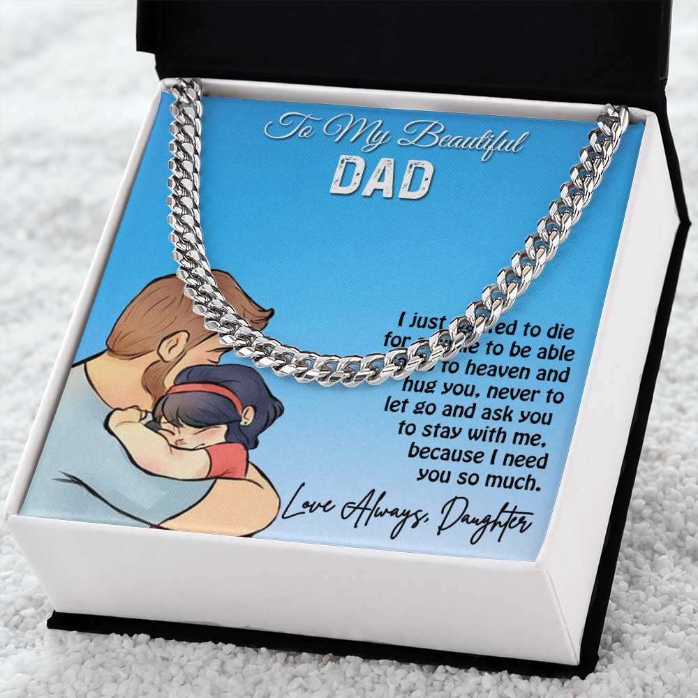 Cuban Linked Chain, Gift, Jewelry, Gift, Father, Dad, To Dad