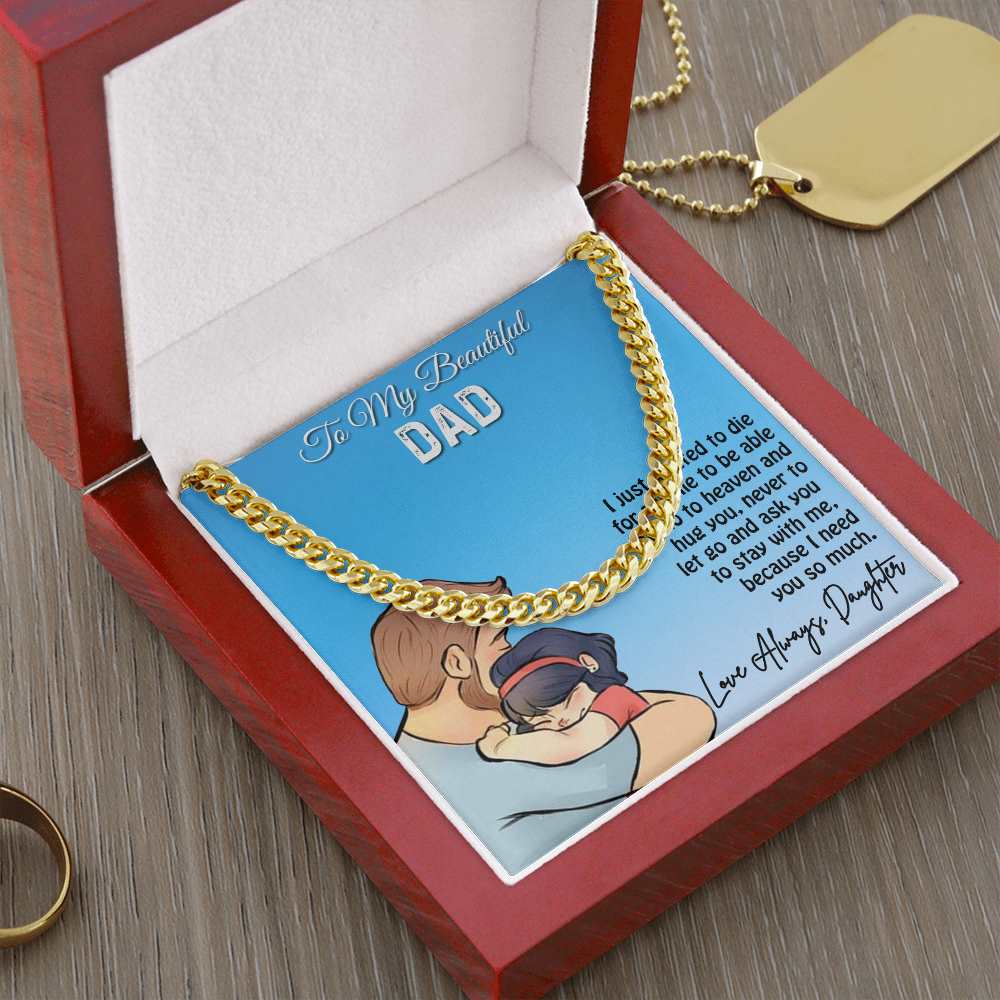 Cuban Linked Chain, Gift, Jewelry, Gift, Father, Dad, To Dad