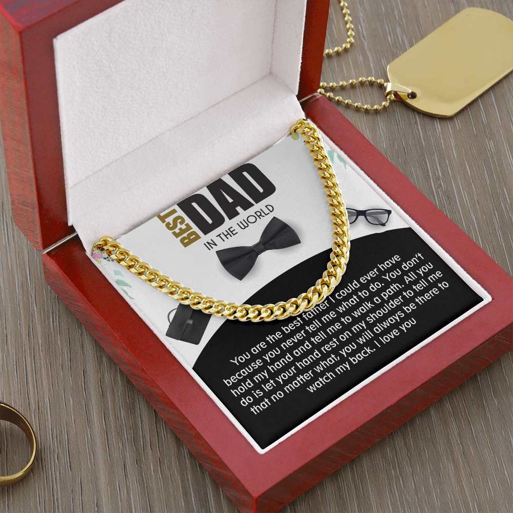 Cuban Linked Chain, Jewelry, Gift, Best Dad, Father's Day, Fathers Day, Father