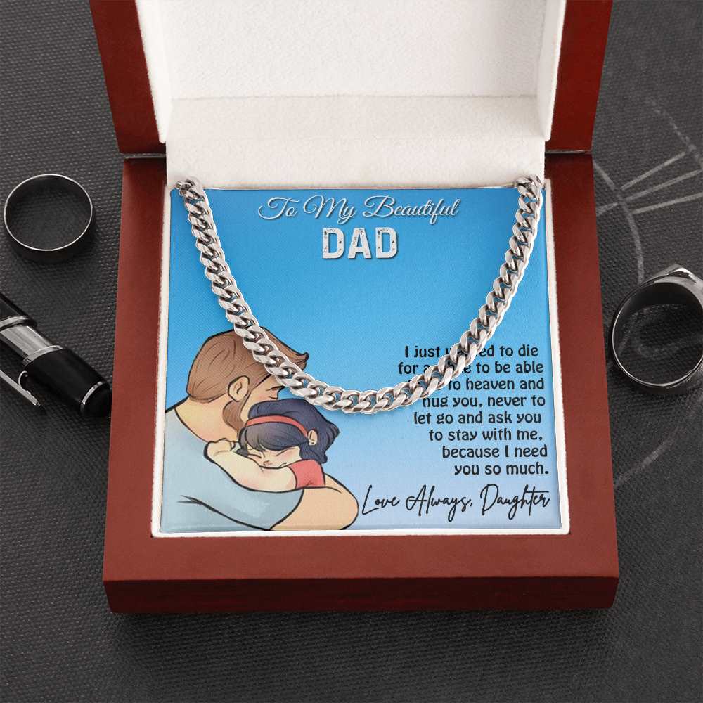 Cuban Linked Chain, Gift, Jewelry, Gift, Father, Dad, To Dad