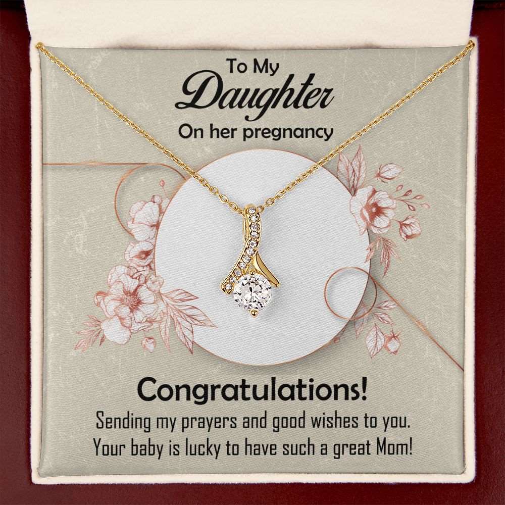 Alluring Beauty Necklace, Jewelry Gift, Daughter, Pregnancy, Congratulations