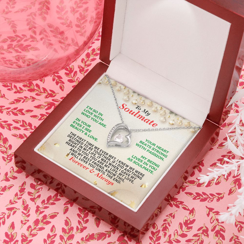 Christmas, Soulmate, Forever Always, Forever Love Necklace, Jewelry, Gift - YERTIZZ.COM