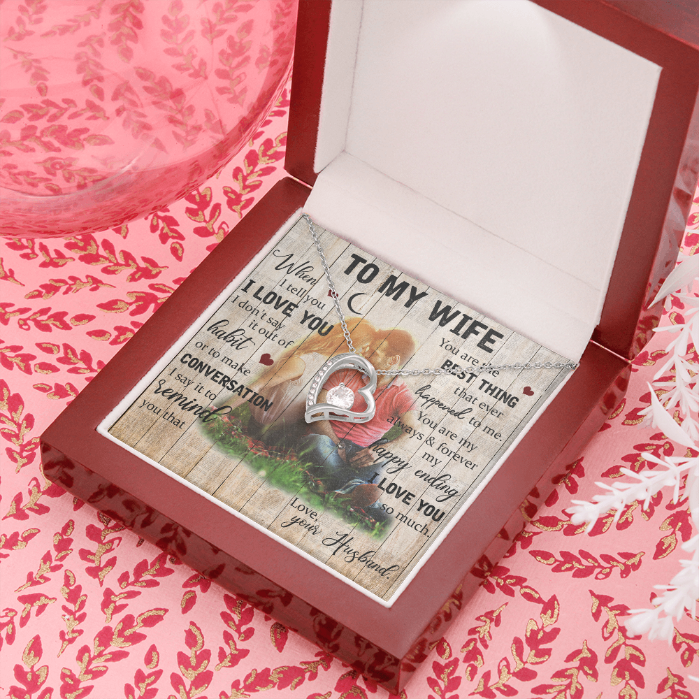 To My Wife, Our Forever Love Necklace, Jewelry, Gift - YERTIZZ.COM