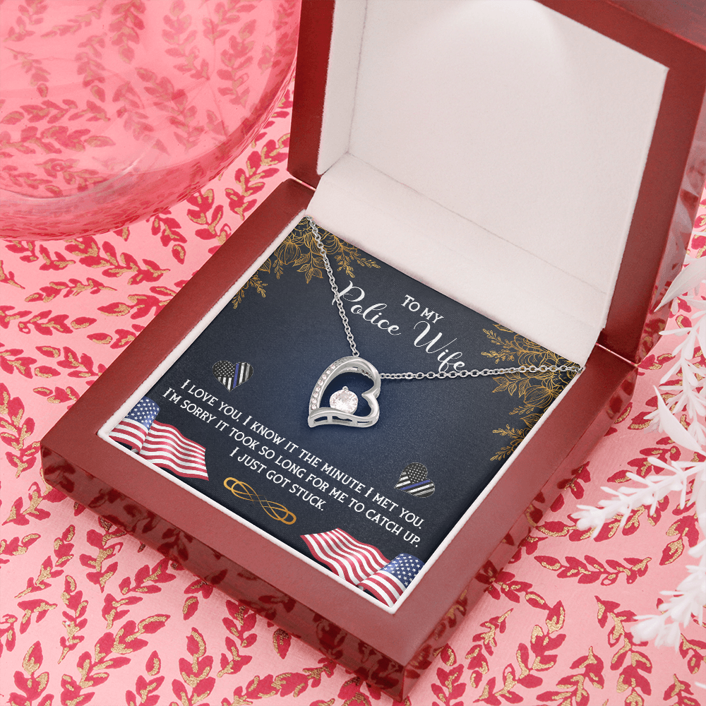 Forever Love Necklace, To Wife, Police Wife Gift - YERTIZZ.COM