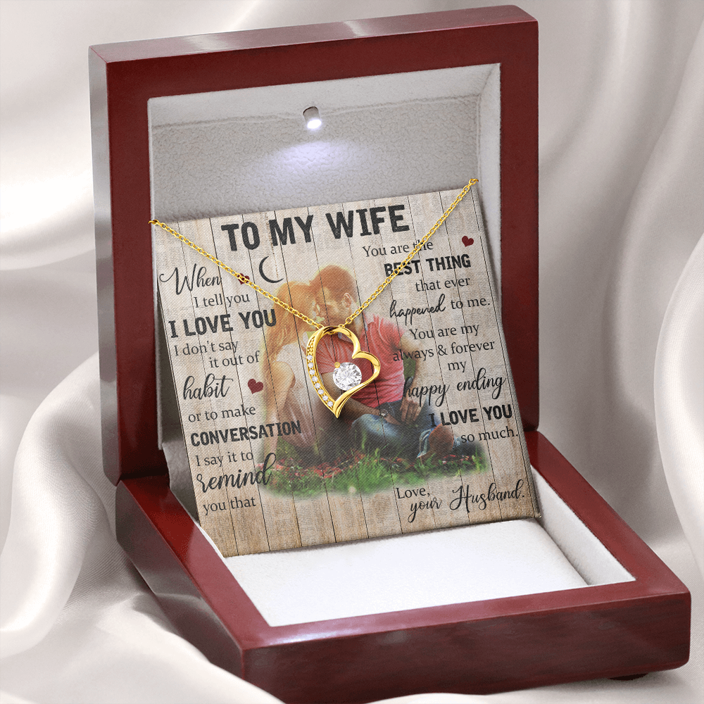 To My Wife, Our Forever Love Necklace, Jewelry, Gift - YERTIZZ.COM