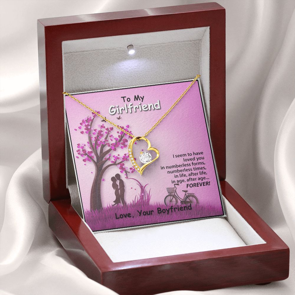 Forever Love Necklace, Valentines, Jewelry Gift, To My Girlfriend - YERTIZZ.COM