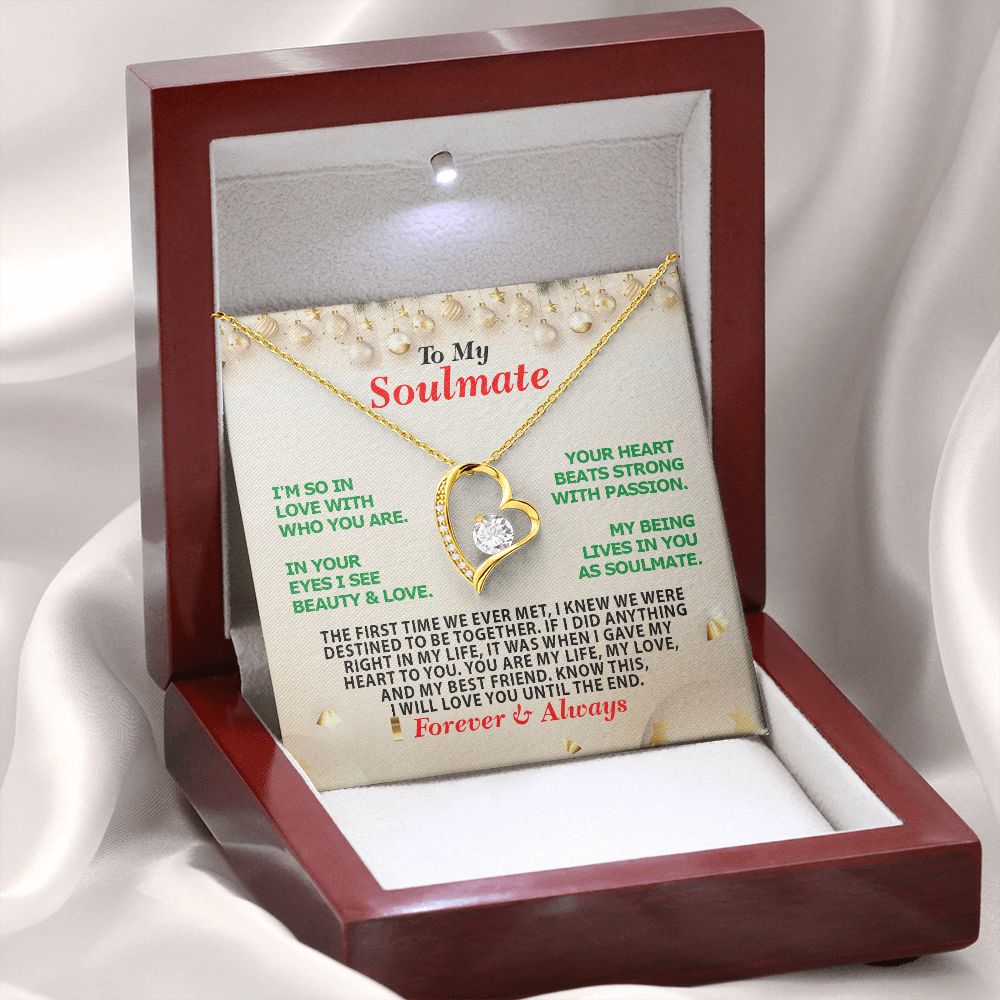 Christmas, Soulmate, Forever Always, Forever Love Necklace, Jewelry, Gift - YERTIZZ.COM