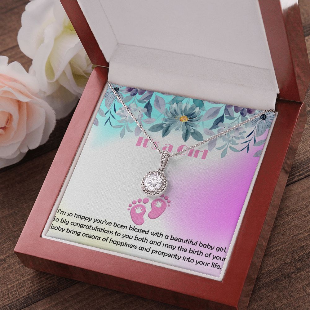 Eternal Love Necklace, It's a Girl, Congratulations