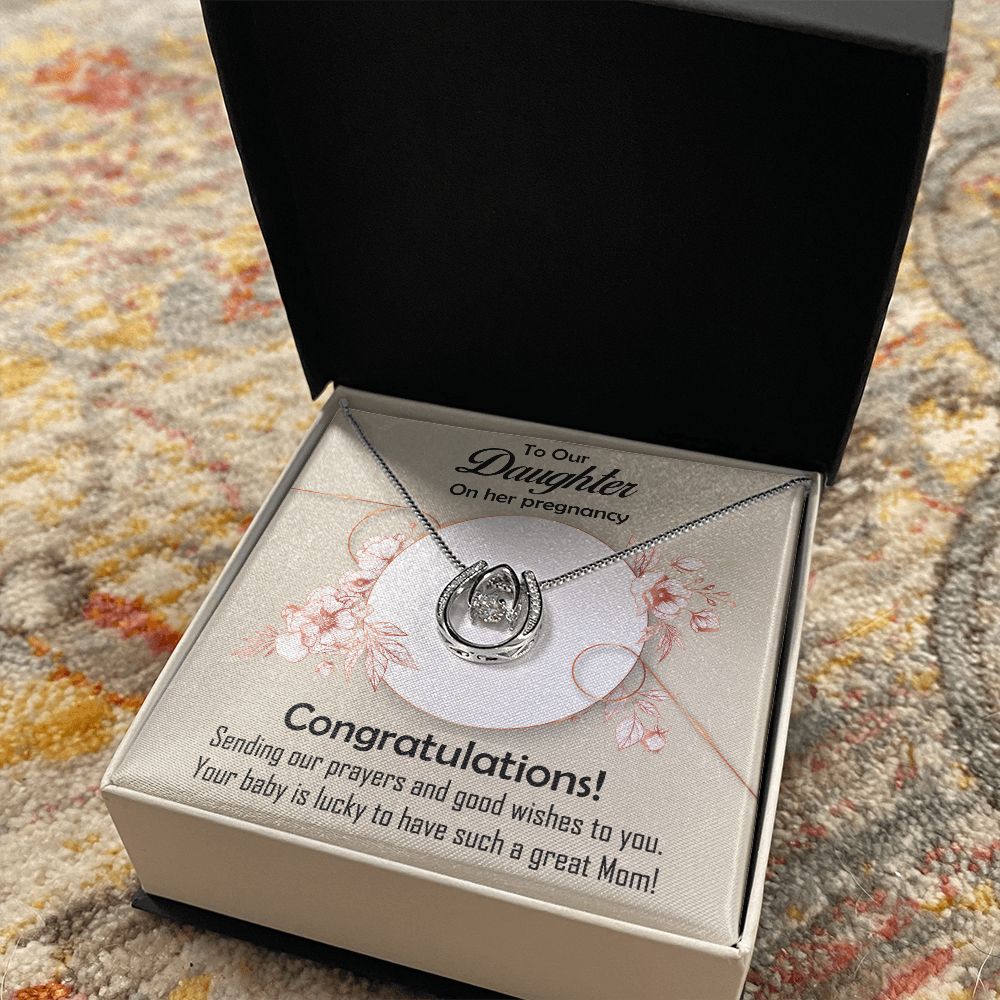 Lucky in Love Necklace, Jewelry, Gift, Daughter, Pregnancy - YERTIZZ.COM