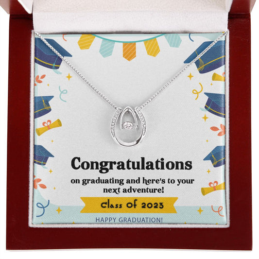 Lucky in Love Necklace, Jewelry, Gift, Graduation, 2023 - YERTIZZ.COM