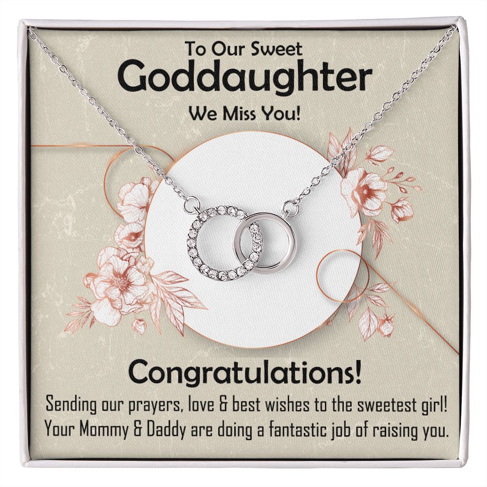 Perfect Pair Necklace, Gift, Jewelry, Goddaughter, Daughter, Congratulations