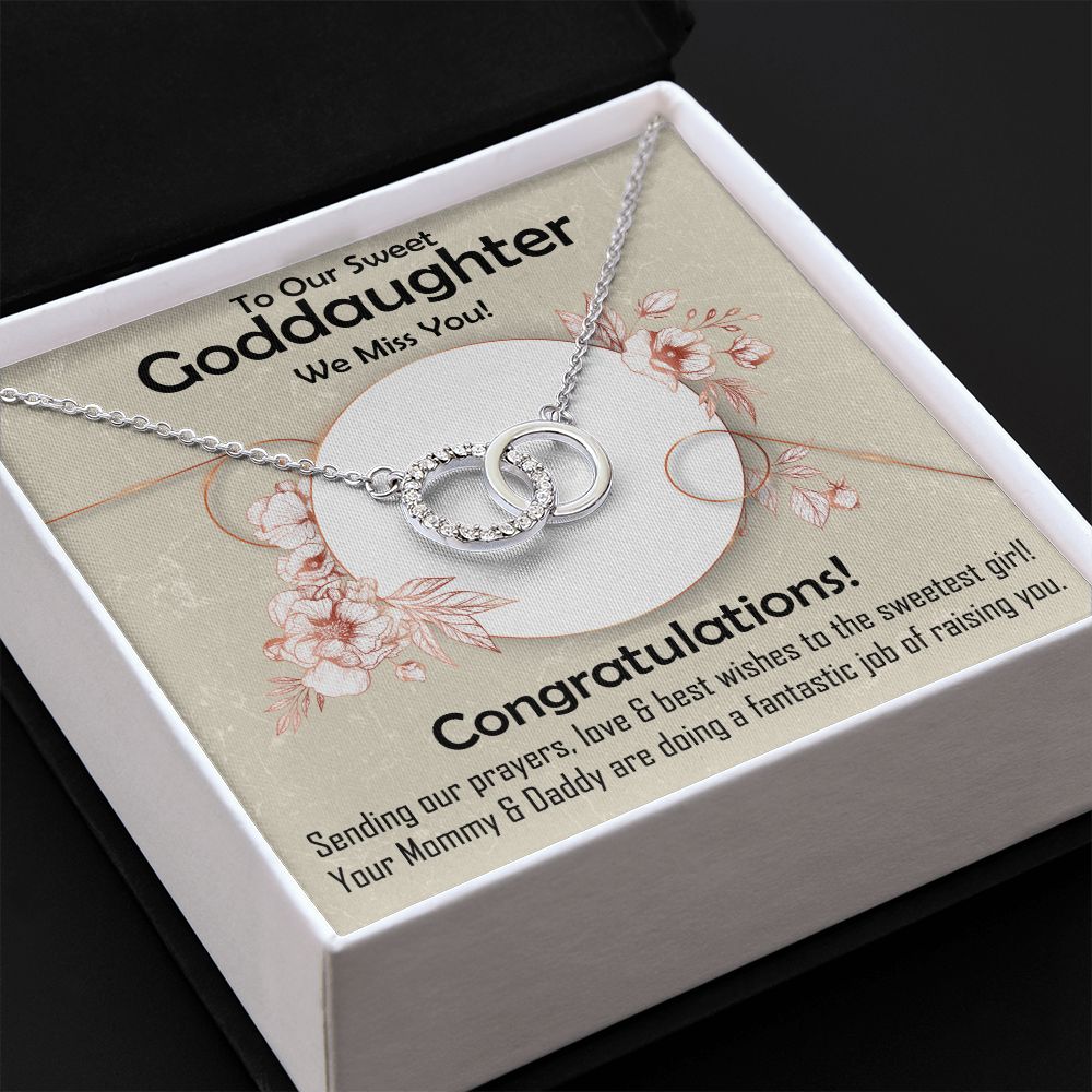 Perfect Pair Necklace, Gift, Jewelry, Goddaughter, Daughter, Congratulations