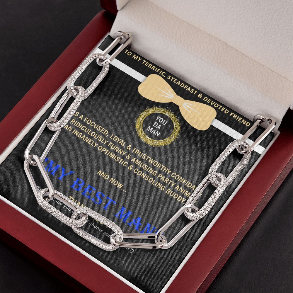 Forever Linked Necklace, Linked Chain, Best Man