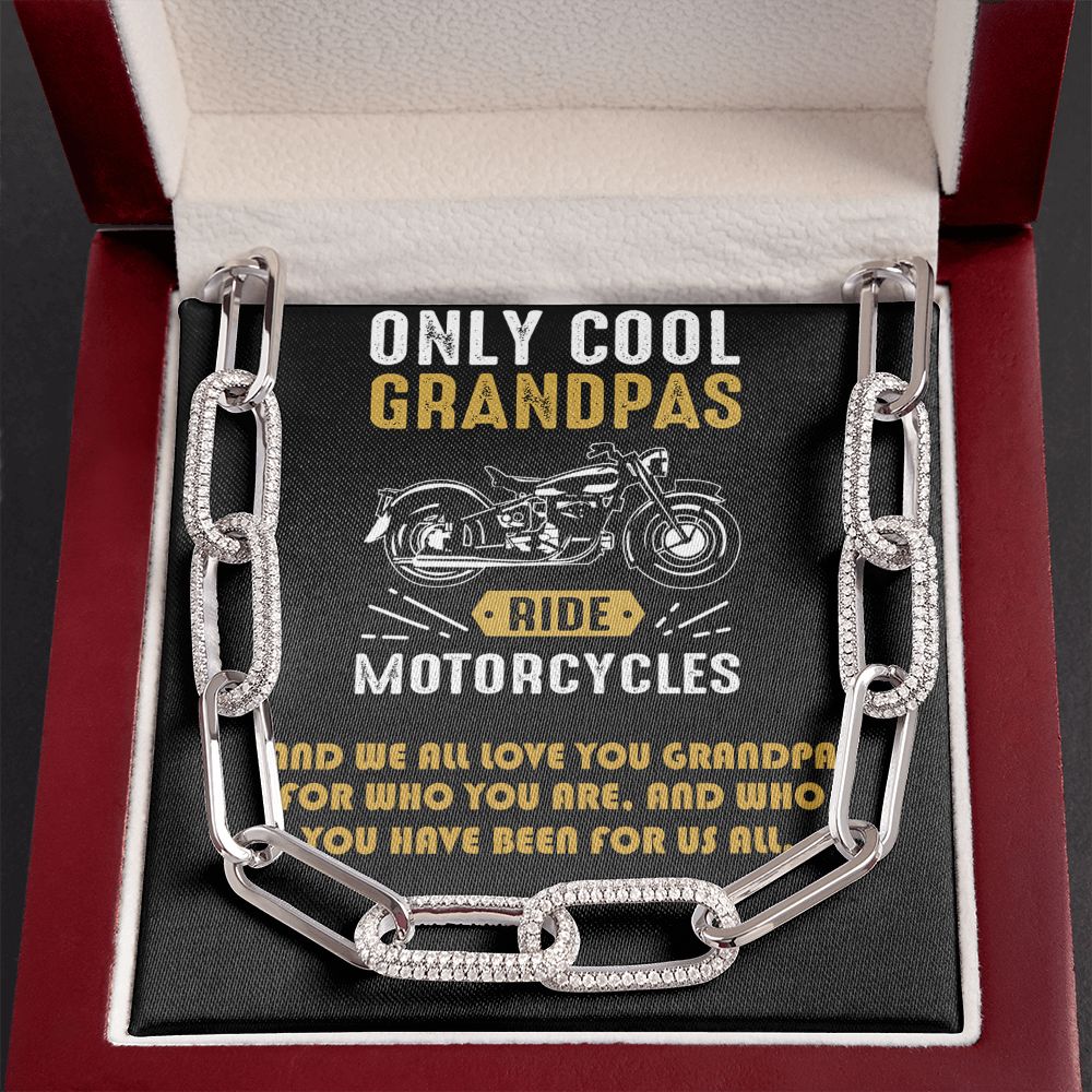 Forever Linked Necklace, Grandpa, Grandfather, Gramps, Grancha