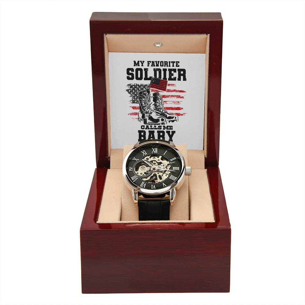 Men's Openwork Watch, Army Wife, Wife, Soldier - YERTIZZ.COM