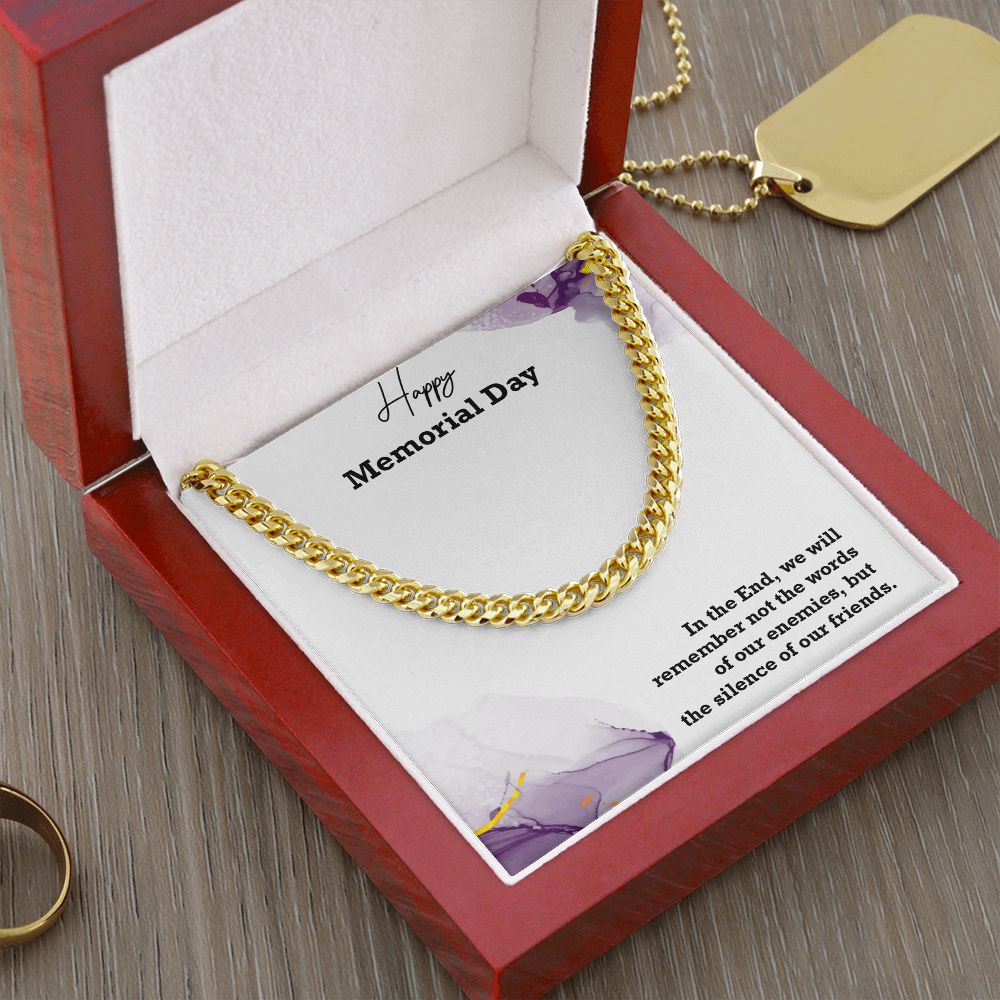 Cuban Linked Chain, Jewelry, Gift, Memorial Day,