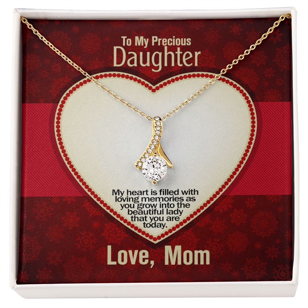 To My Precious Daughter, Alluring Beauty Necklace, Jewelry Gift - YERTIZZ.COM