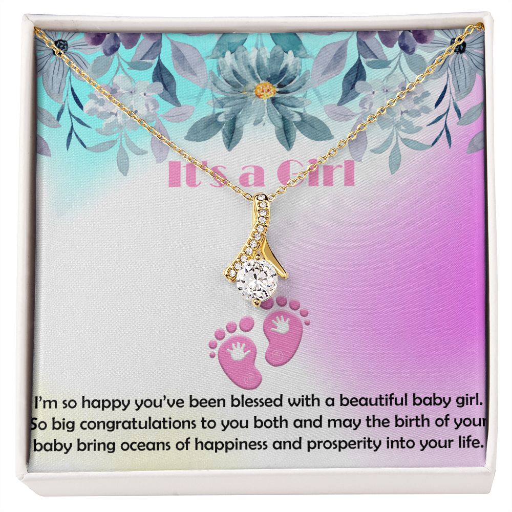 Alluring Beauty Necklace, Jewelry Gift, It's a Girl