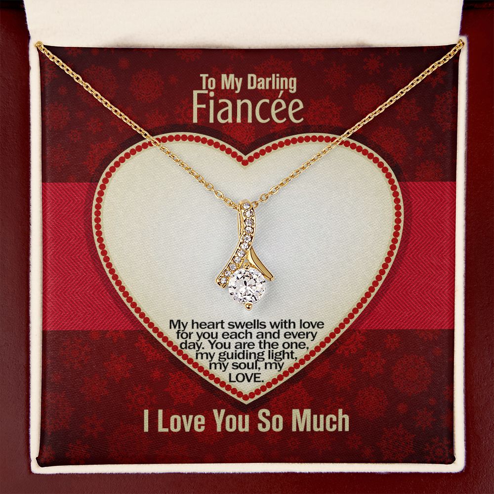 To My Darling Fiancée, I love you so Much, Alluring Beauty Necklace, Jewelry Gift - YERTIZZ.COM