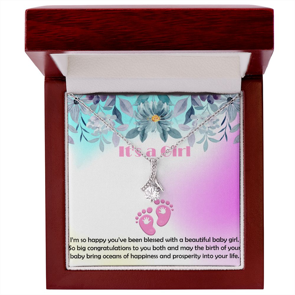 Alluring Beauty Necklace, Jewelry Gift, It's a Girl