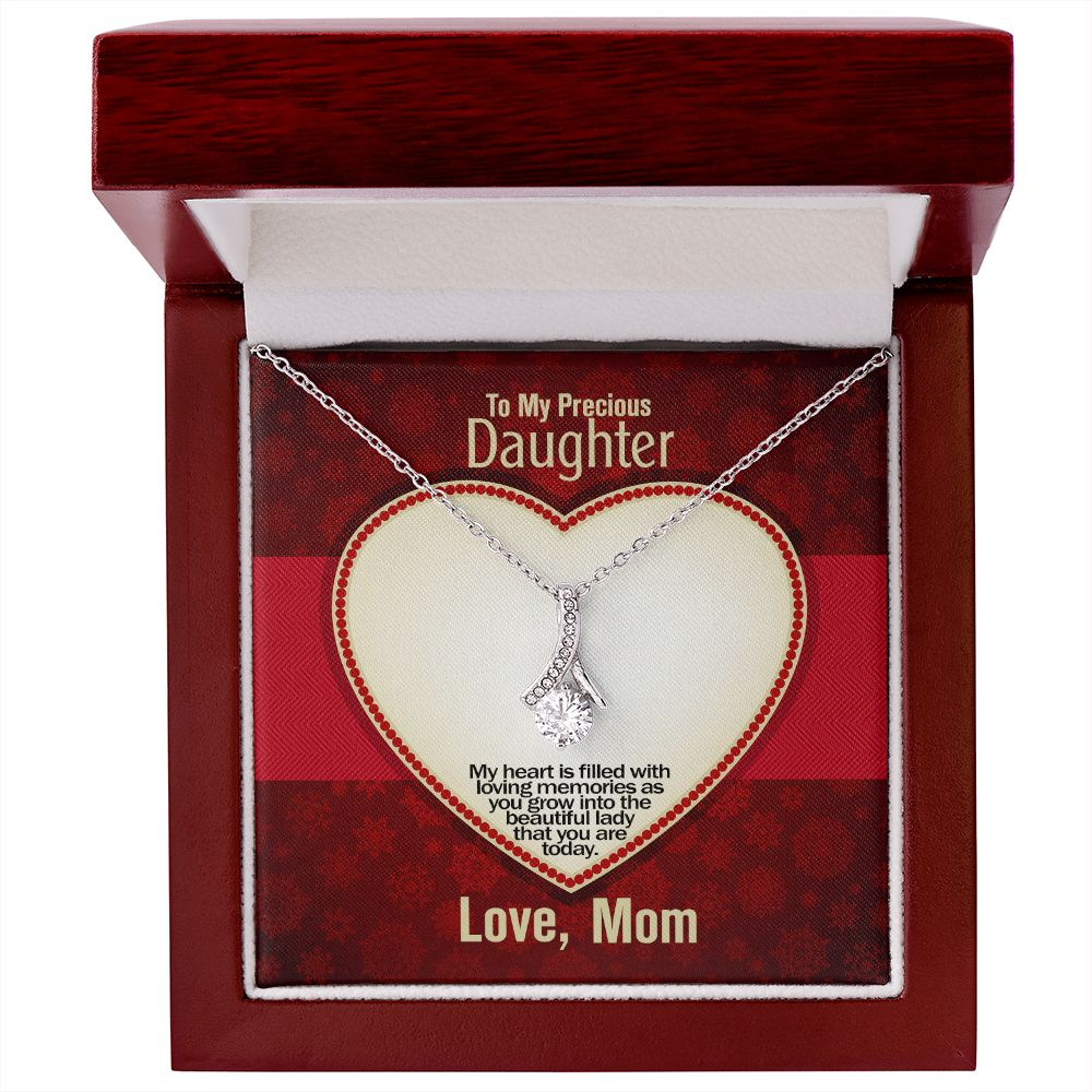 To My Precious Daughter, Alluring Beauty Necklace, Jewelry Gift - YERTIZZ.COM