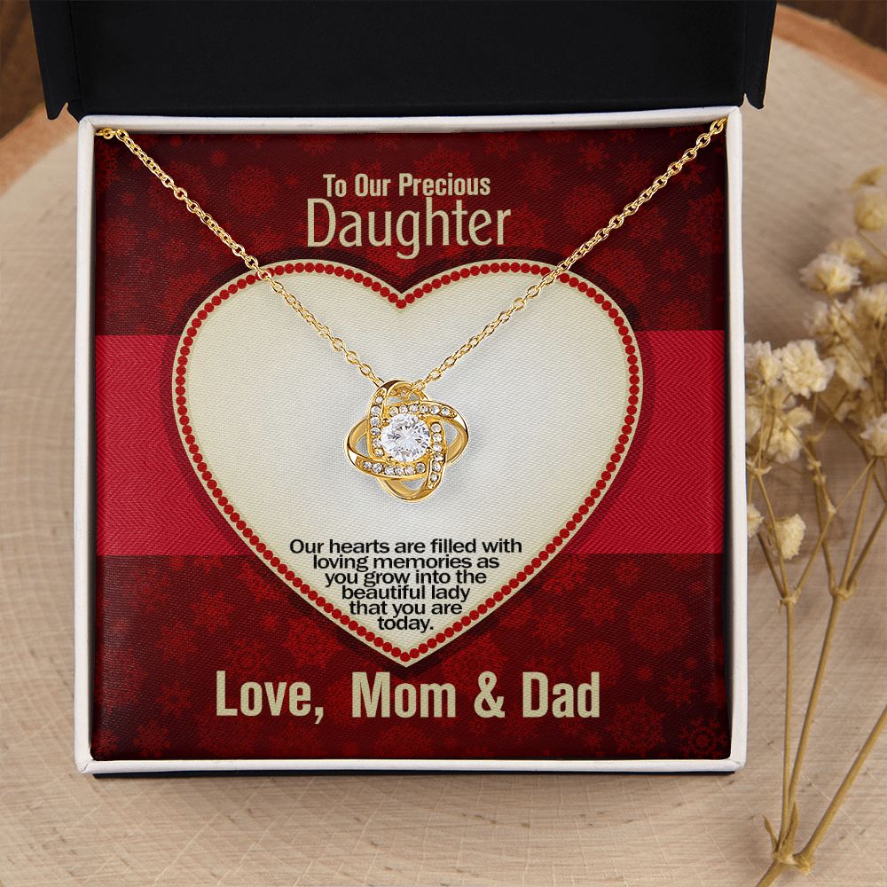 To Our Precious Daughter, Forever Love Necklace, Jewelry, Gift - YERTIZZ.COM