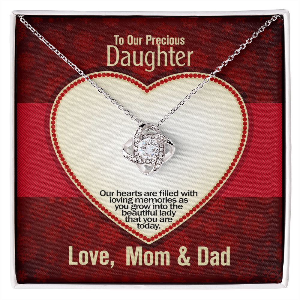 To Our Precious Daughter, Forever Love Necklace, Jewelry, Gift - YERTIZZ.COM
