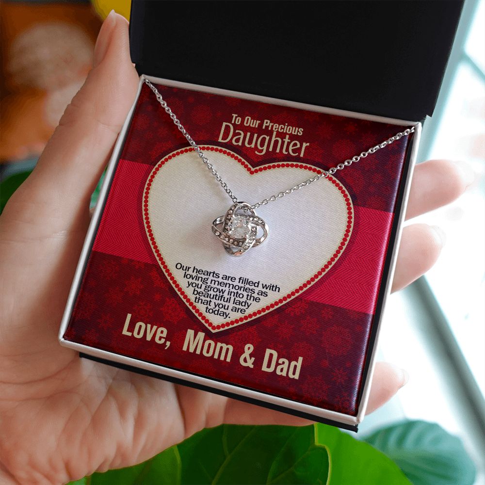 To Our Precious Daughter, Forever Love Necklace, Jewelry, Gift - YERTIZZ.COM