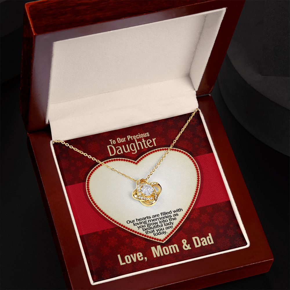 To Our Precious Daughter, Forever Love Necklace, Jewelry, Gift - YERTIZZ.COM