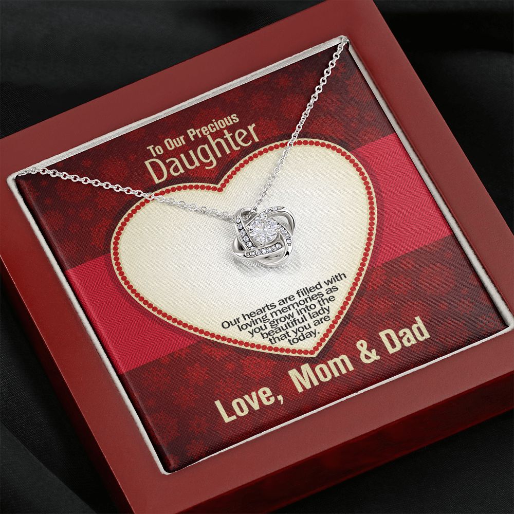 To Our Precious Daughter, Forever Love Necklace, Jewelry, Gift - YERTIZZ.COM